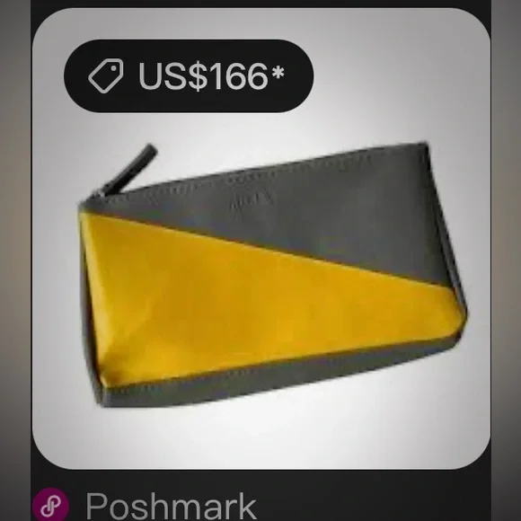 Furla Two-Tone Yellow and Gray Cosmetic Bag Furla Eva Air bag - Picture 4 of 15